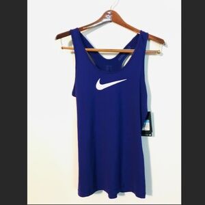 Purple Nike Pro woman sports tank top
